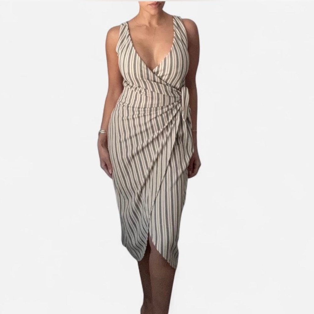 Midi wrap dress